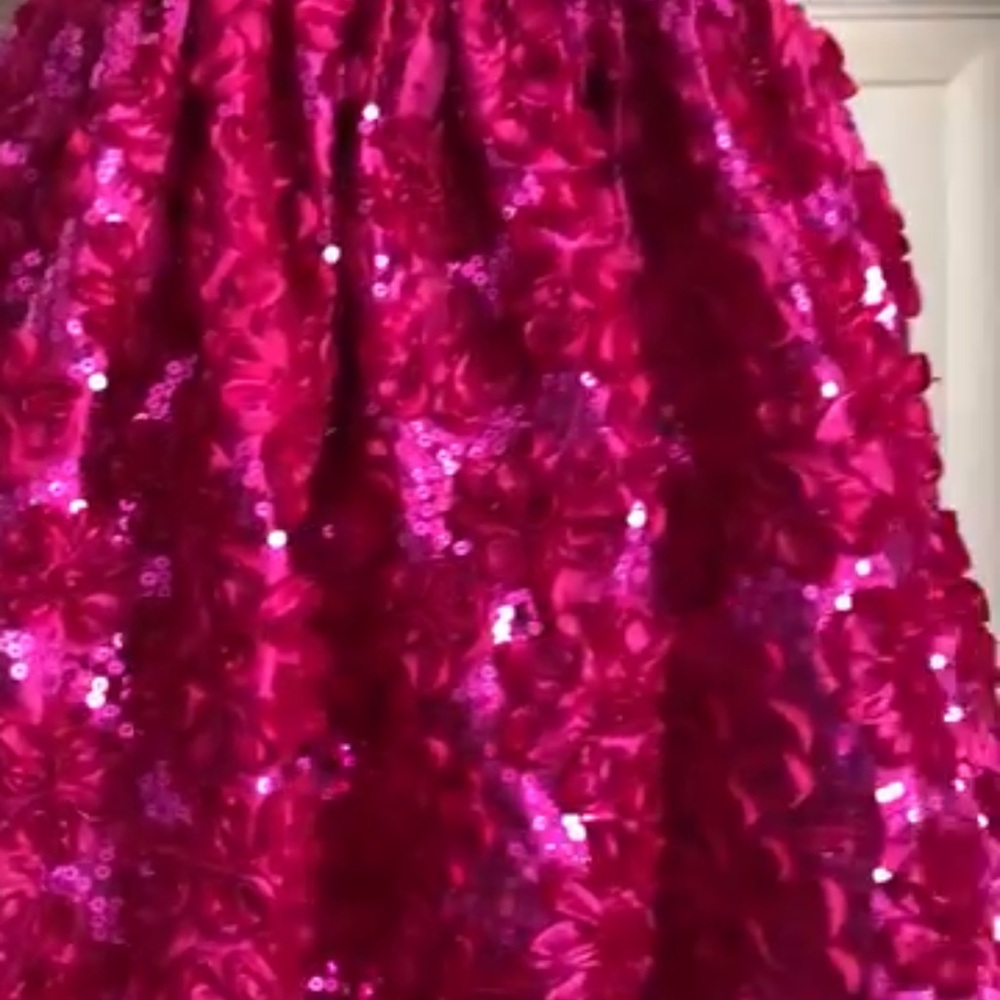 Pink Floral Kids Dress - Picture 16 of 16
